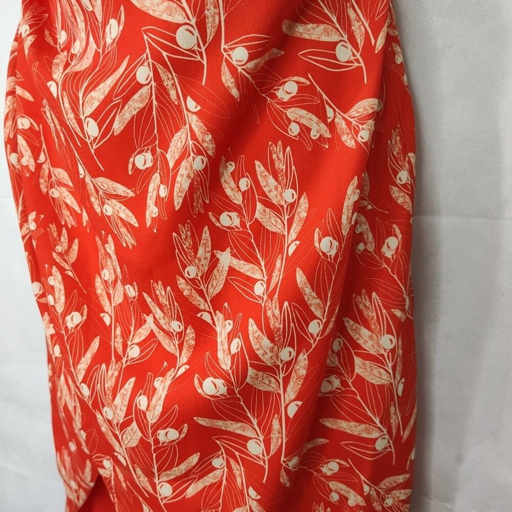 Alexia Admor Alessi Gown One Shoulder Dress Women Size 2 Orange Cocktail Party - Picture 5 of 10